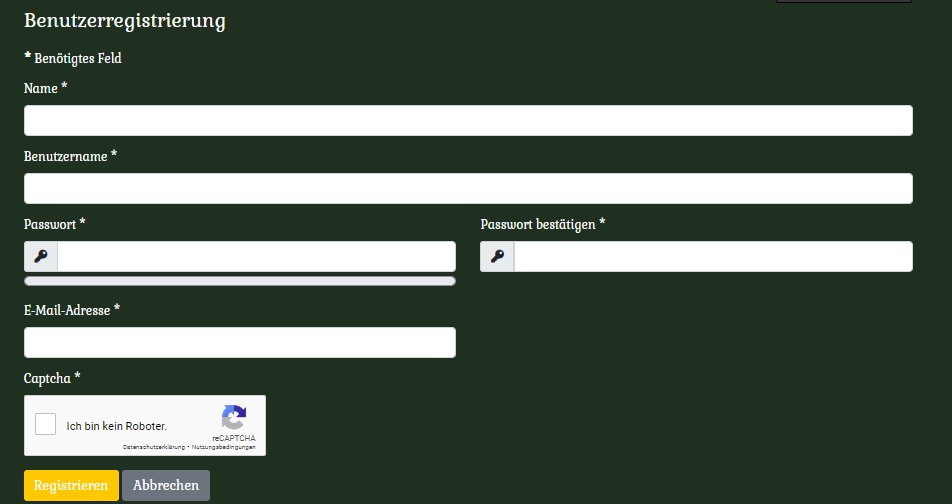 BenutzerRegistrierung